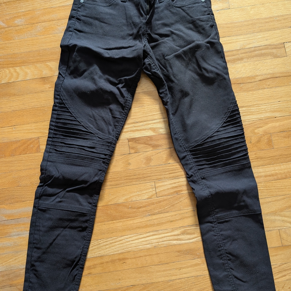 Prana Women's Black Skinny Moto-Style Pants